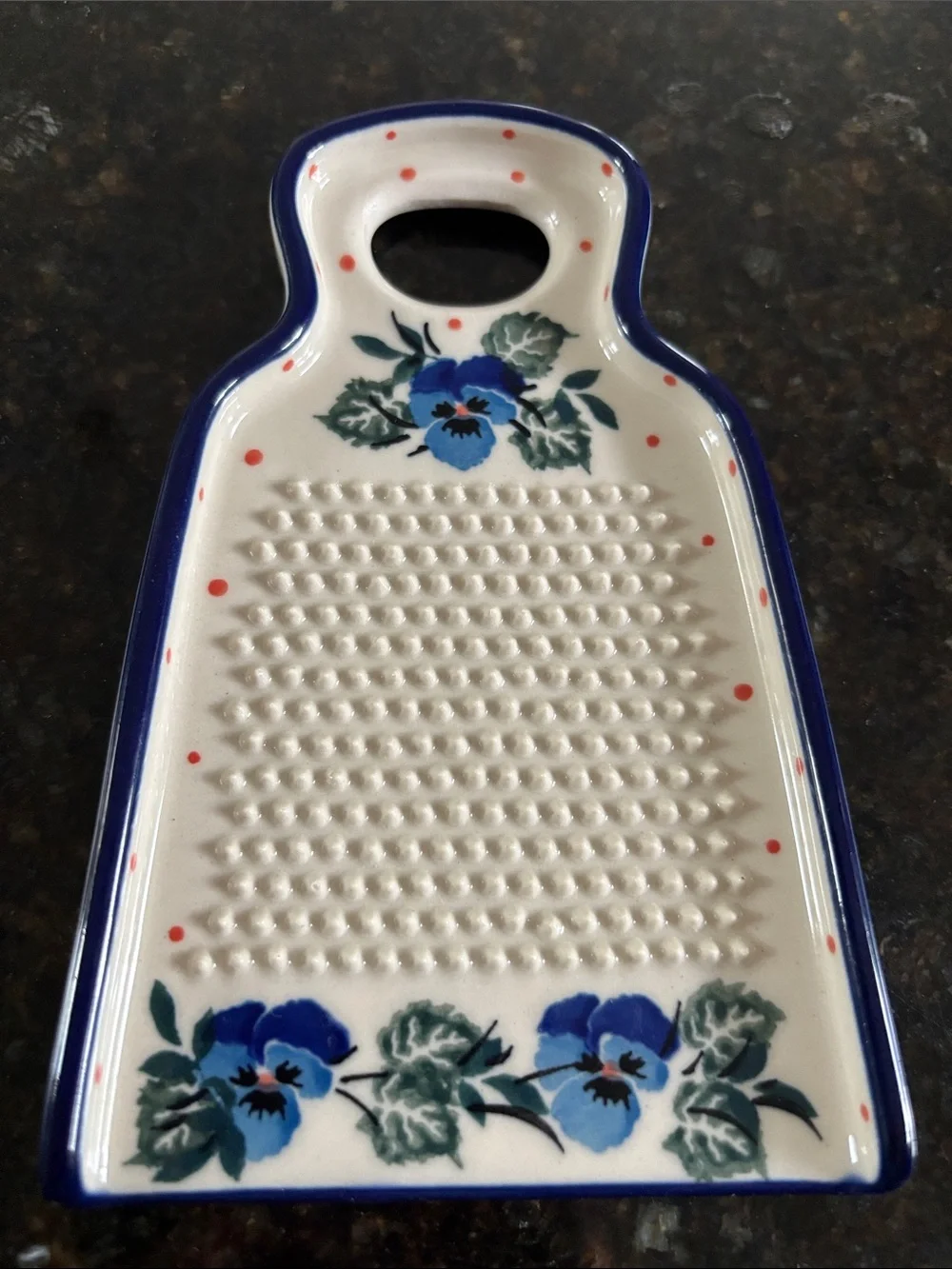 Polish Pottery Stoneware Miner/Grater